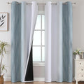 Estelar Textiler Stone Blue and Greyish White Gradient Room Darkening Blackout by ESTELARTEXTILER