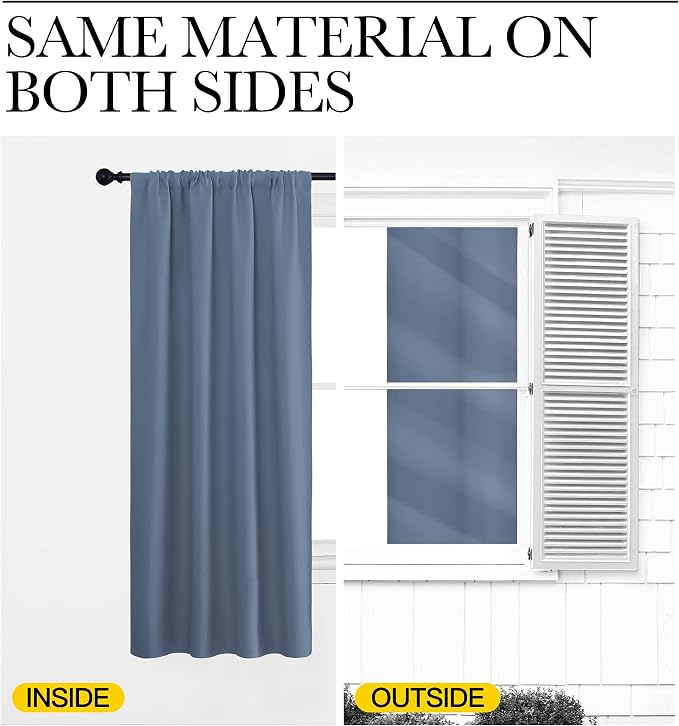NICETOWN Blackout Curtains for Living Curtains, Window Treatment Blackout - Image 6