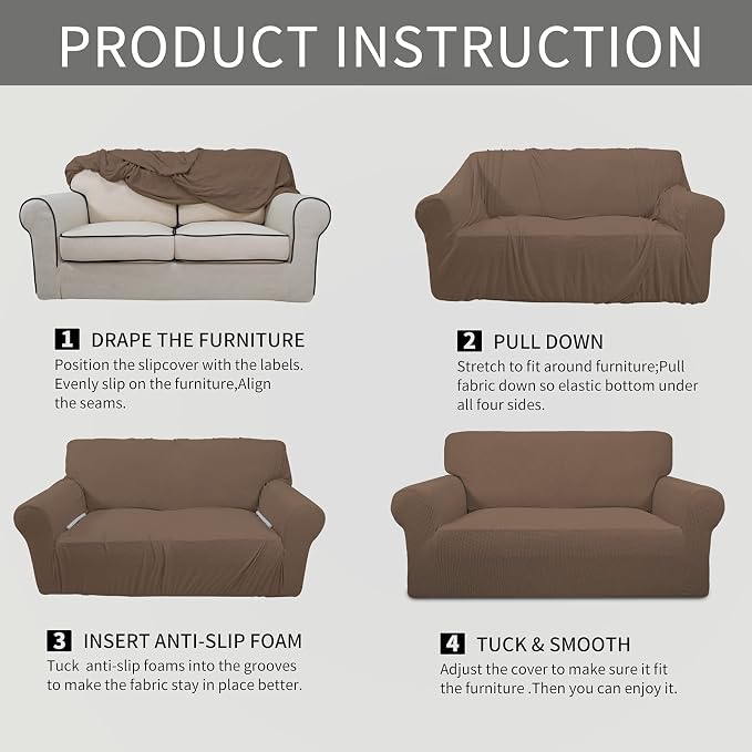 Easy-Going Stretch Oversized Sofa Slipcover 1-Piece Sofa Cover Furniture - Image 8