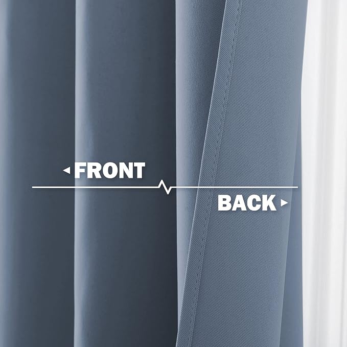 NICETOWN Window Short Curtains for Kitchen, Home Fashion Solid Grommet Top - Image 4
