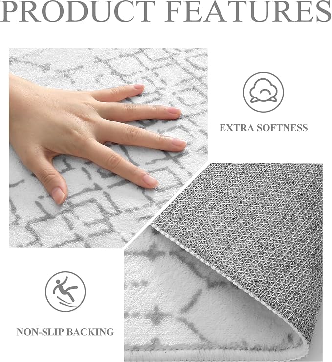 Lahome Moroccan Kitchen Runner Rugs Non Skid Washable - Image 5