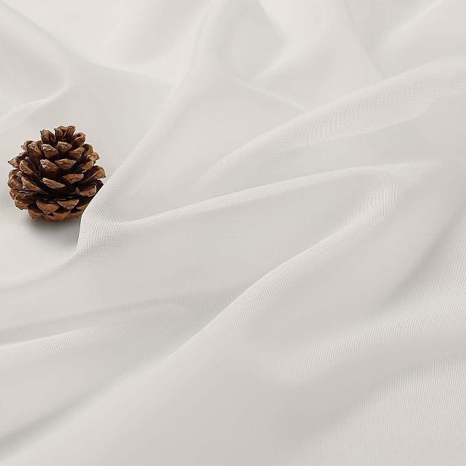 Ivory Bedroom Curtains 96 Length - Image 5