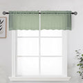 OWENIE Sage Sheer Kitchen Valance by OWENIE
