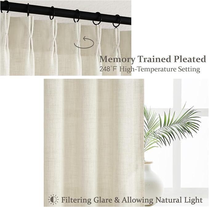 Extra Long Floor to Ceiling Drapes 108 Inches Long 2 Panels Set - Image 4