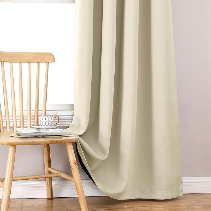 ChrisDowa 100% Blackout Curtains 108 inch Long - Image 7