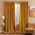MIULEE Velvet Curtains 90 inches 2 Panels by MIULEE