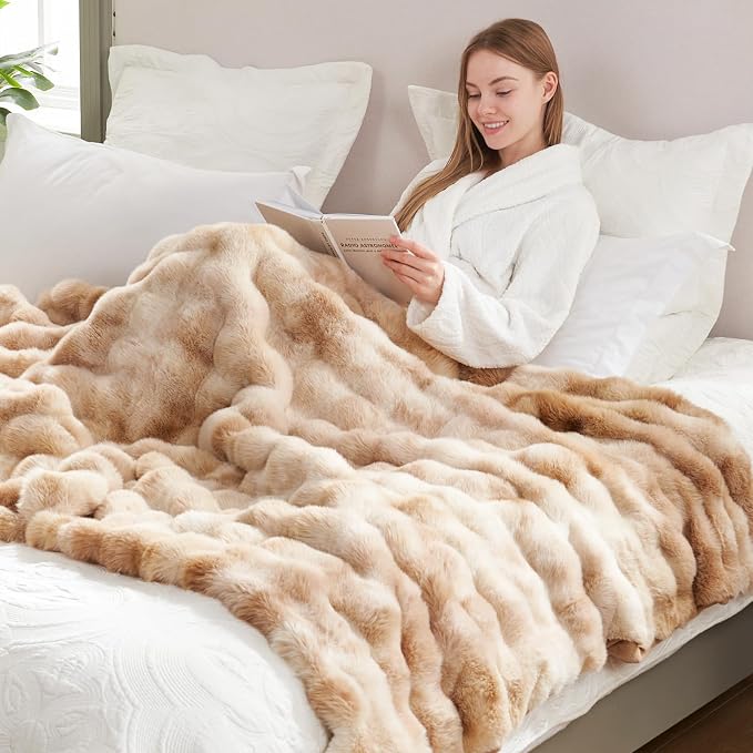 Cozy Bliss Faux Fur Throw Blanket - Image 8