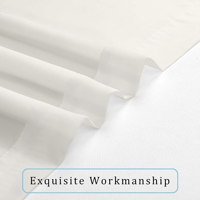 Sheer Curtains 108" inches Long, 2 Panels Sheer Curtain Set, Rod Pocket Voile - Image 7
