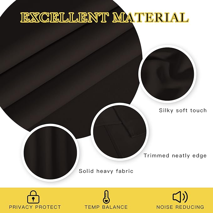 NICETOWN Blackout Curtains 84 Inch Length, Thermal Insulated Curtains - Image 2