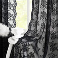 YJ YANJUN Vintage Lace Curtains 80 inch Length 2 Panles by YJYANJUN