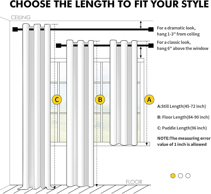 MIULEE Fall Blackout Curtains for Bedroom 2 Panels 40 x 54 Inch Long Rust | - Image 7