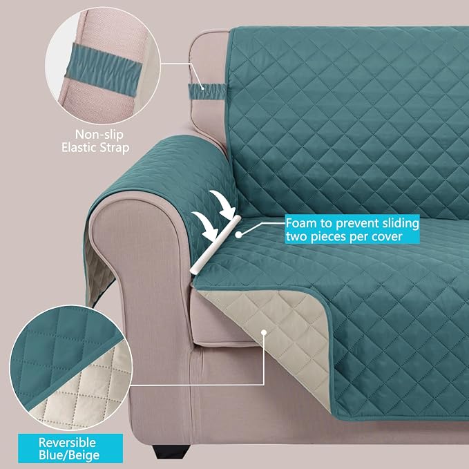 U-NICE HOME Reversible 23''Recliner Small Chair Cover, Pet Friendly, Elastic - Image 3