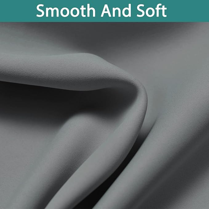 Yakamok 100% Blackout Lined Panels, Thermal Insulated Blackout Curtains - Image 7