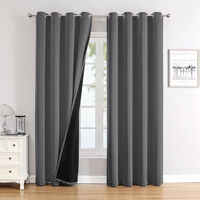 ChrisDowa 100% Blackout Curtains 120 inch Long by ChrisDowa