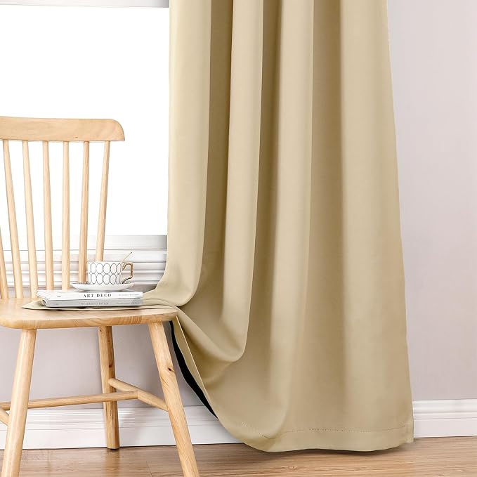 ChrisDowa 100% Blackout Curtains 63 inch Long - Image 6