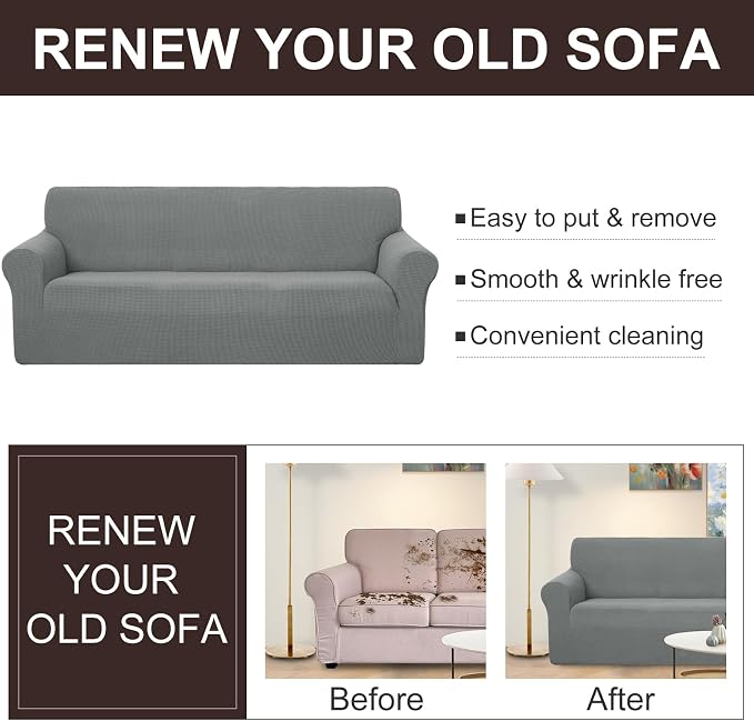 U-NICE HOME Loveseat Cover Stretch Couch Cover Sofa Cover Sofa Slipcover - Image 5
