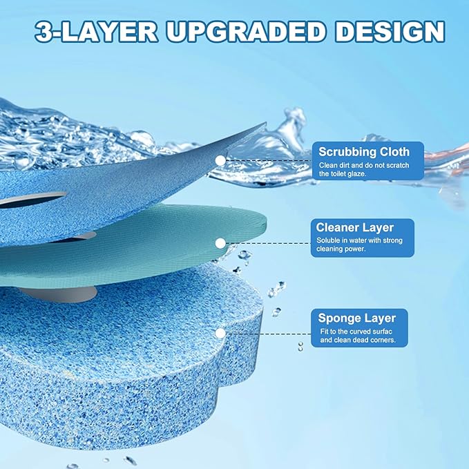 Disposable Toilet Brush with Holder, Disposable Toilet Cleaning System with 36 Refills, Toilet Wand Kit for Bathroom Toilet Cleaning (Disposable Toilet Brush)