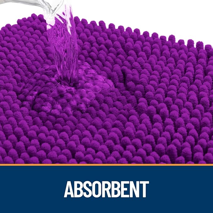 OLANLY Dog Door Mat for Muddy Paws 40x32, Super Absorbent Chenille Mud Mat | - Image 3