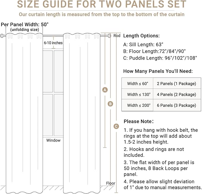 Faux Linen Total Blackout Curtains - Image 6