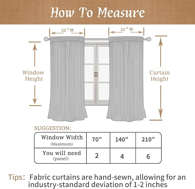 45 Inch Sage Green 100% Blackout Linen Curtains - Image 7