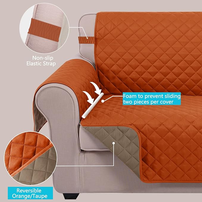 U-NICE HOME Reversible 23''Recliner Small Chair Cover, Pet Friendly, Elastic - Image 4