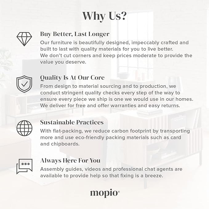 mopio Ensley Nightstand, Side Table, End Table, Mid Century Modern Nightstand with Drawer, Bedside Tables, Small Nightstands with Storage, for Living Room, Bedroom (Single)