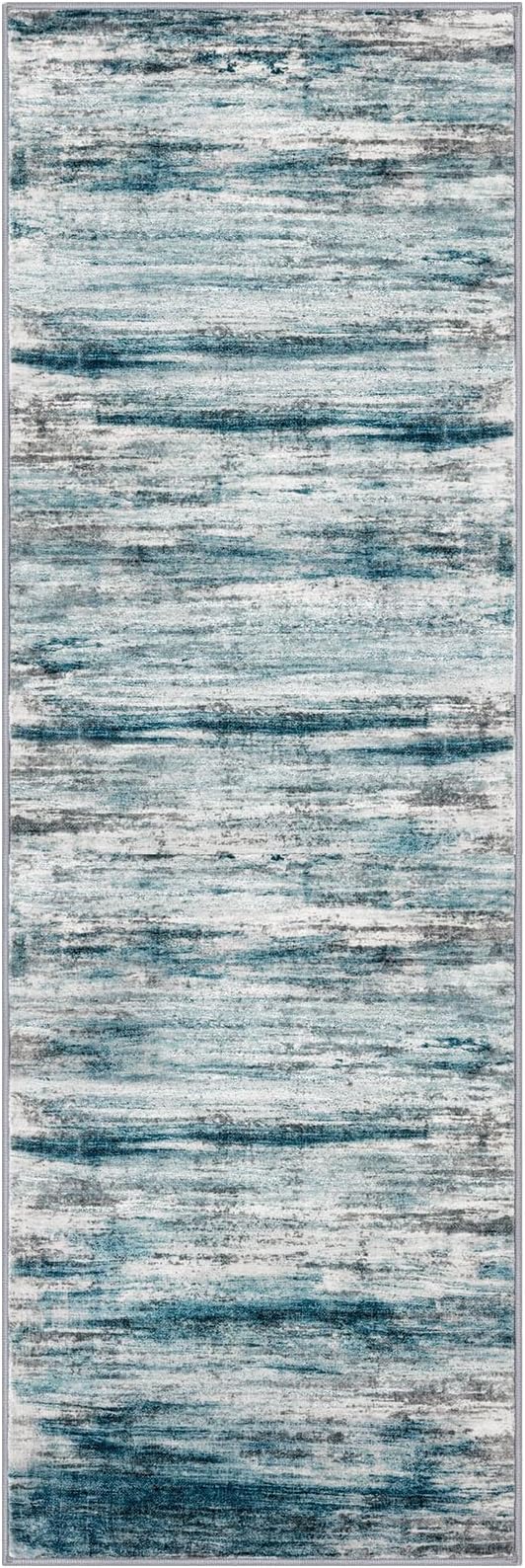 KOZYFLY Modern Abstract Hallway Runner Rug, 2.6x8 Washable Rug Runner Non-Slip - Image 8