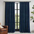 RYB HOME Navy Velvet Curtains 96 inches- Velevt Blackout Curtains by RYBHOME