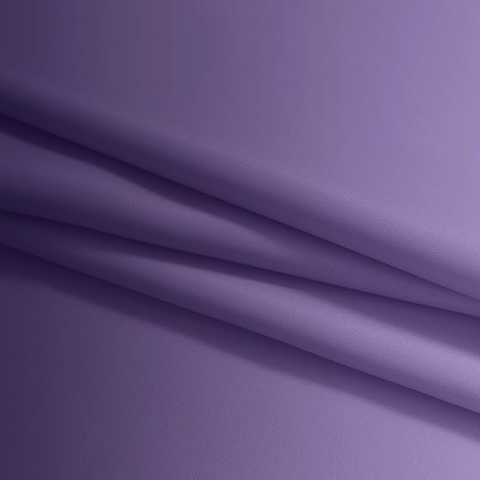 Yakamok Greyish White and Lavender Purple Ombre Curtains, Light Blocking - Image 6