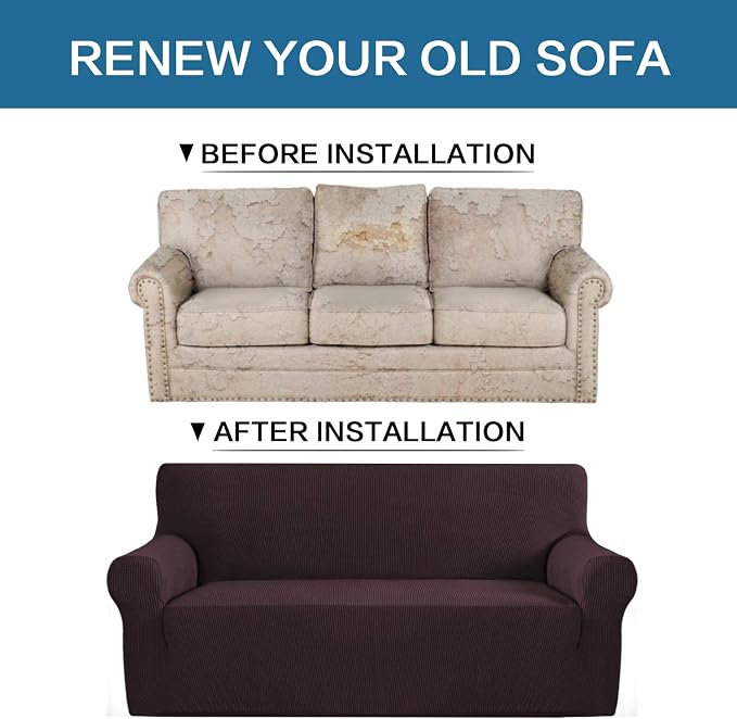 H.VERSAILTEX Armchair Cover High Stretch Sofa Slipcover 1 Piece Couch Covers - Image 6
