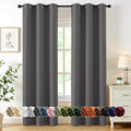 MIULEE Blackout Curtains for Bedroom 2 Panels 40 x 72 Inch Long Gray | Thermal by MIULEE