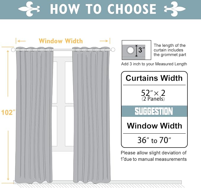 ChrisDowa 100% Blackout Curtains 102 inch Long - Image 7