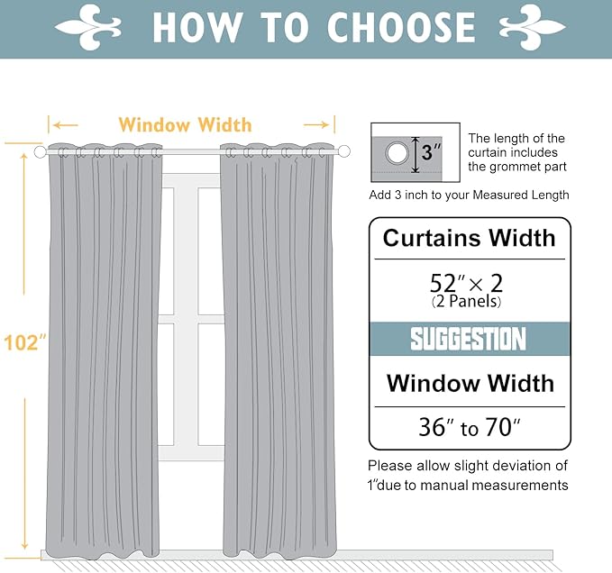 ChrisDowa White 100% Blackout Curtains - Image 6