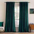 MIULEE Velvet Blackout Curtains 52x84 inches 2 Panels Emerald Green | Luxury by MIULEE