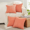 Fancy Homi 4 Packs Boho Coral Decorative Throw Pillow Covers 20x20 Inch by Fancy+Homi