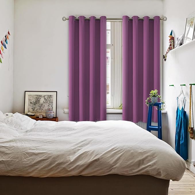 BGment Room Darkening Curtains 63 Inches Long - Image 2