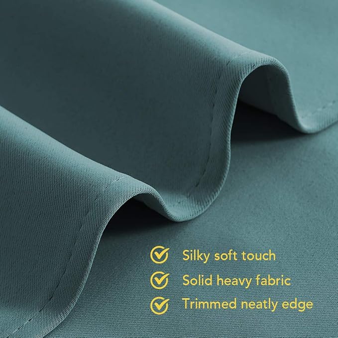 NICETOWN Living Room Window Curtain Panels, Thermal Insulated Solid Grommet - Image 4