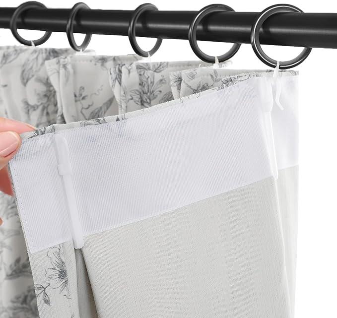 Pinch Pleated Vintage Floral Curtains - Room Darkening Drapes for Bedroom Living Room.2 Panels,60 Inches Wide 96 Inches Long