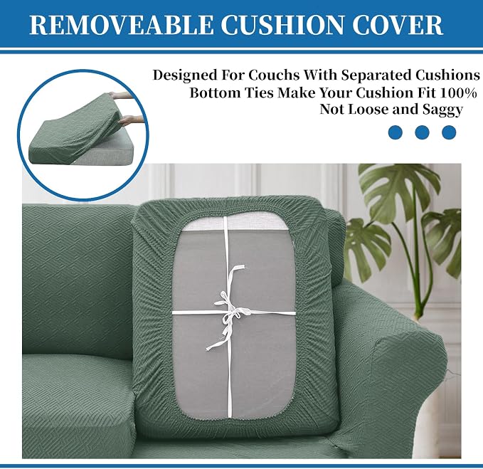 XINEAGE New 3 Pieces Couch Covers - Image 6