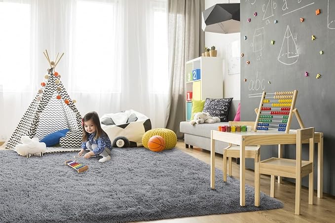 TWINNIS Super Soft Shaggy Rugs Fluffy Carpets, 10x14 Feet, Indoor Modern Plush - Image 4