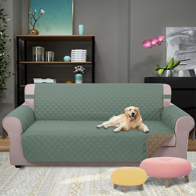 U-NICE HOME 4 Seater Sofa Cover 91''Large Couch Cover, Pet Friendly, Elastic - Image 2