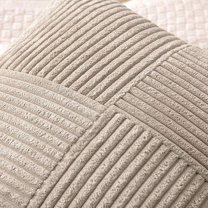 MIULEE Light Brown Decorative Throw Pillow Covers 18x18 Inch - Image 2