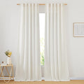 NICETOWN Linen Blend Doorway Curtains 80 inches Long, Rod Pocket & Back Tab by NICETOWN