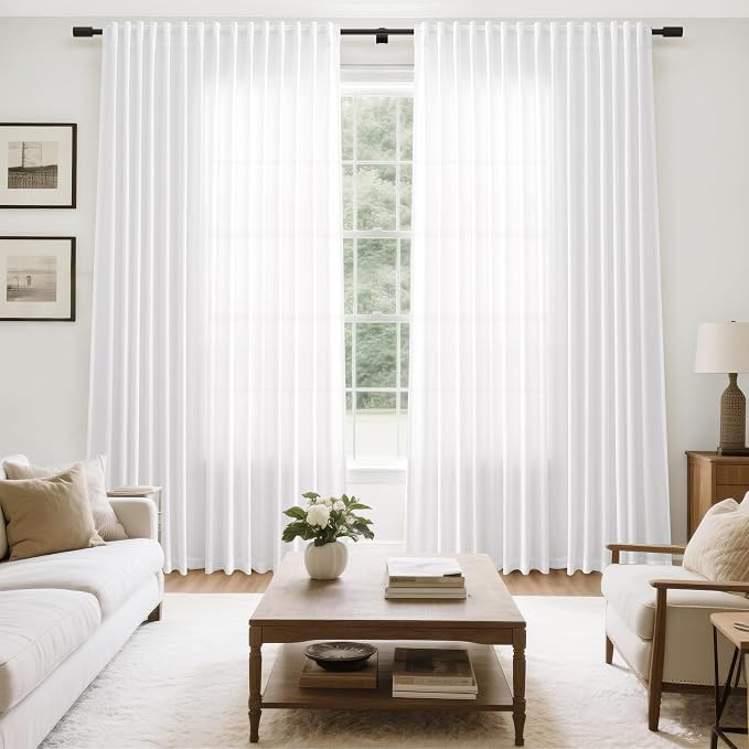 Nanspring Extra Wide Linen Curtains - Image 7