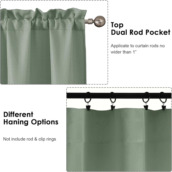 OWENIE Bob 1 PCS Green Valances - Image 4