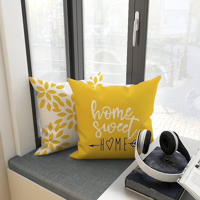 YCOLL Pillow Covers 16x16 Set of 4, Modern Sofa Throw Pillow Cover, Decorative - Image 3