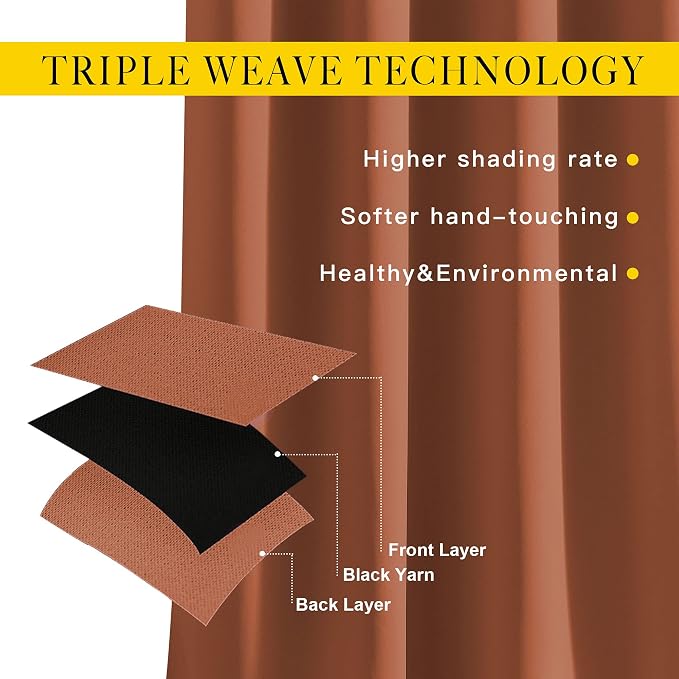 NICETOWN Blackout 90 inch Curtains - Image 3