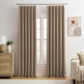 Pinch Pleated Blackout Curtains 96 Inch Long 2 Panels by KEQIAOSUOCAI