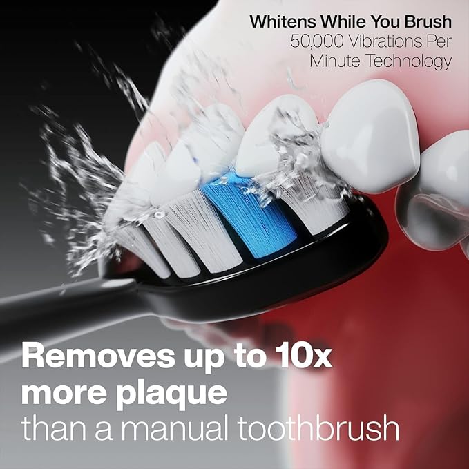 Aquasonic Duo PRO – Ultra Whitening 40,000 VPM Electric ToothBrushes – ADA Accepted - 5 Modes with Smart Timers - UV Sanitizing & Wireless Charging Base - 10 Proflex Brush Heads & 2 Travel Cases