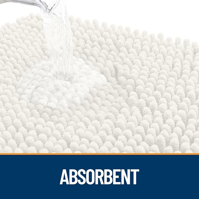 OLANLY Dog Door Mat for Muddy Paws 24x16, Super Absorbent Chenille Mud Mat | - Image 3